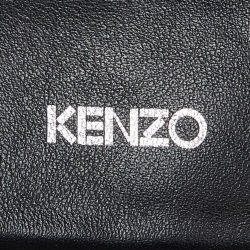 Pre Owned Kenzo Black Leather Crossbody Bag