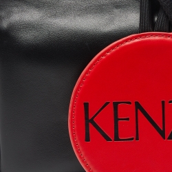 Pre Owned Kenzo Black Leather Crossbody Bag