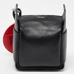 Pre Owned Kenzo Black Leather Crossbody Bag