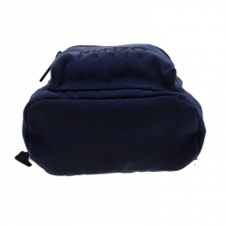 Kenzo Navy Blue Tiger Canvas Mini Backpack
