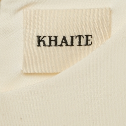 Khaite Cream Jersey Long Sleeve Bodysuit M