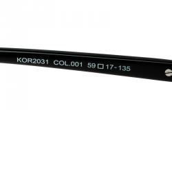 Korloff Black/Black Gradient KOR2031 Oversize Sunglasses