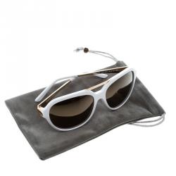Korloff White Gold Mirror KOR2034 Aviator Sunglasses