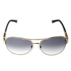 Korloff Gold/Black Gradient KOR2032 Aviator Sunglasses
