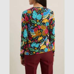 La DoubleJ Multicoloured Printed Cotton-Jersey Top Size L
