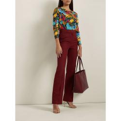 La DoubleJ Multicoloured Printed Cotton-Jersey Top Size L