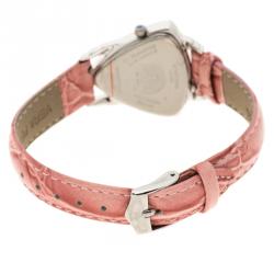Lancaster White Mother of Pearl stainless Steel Diamond Accented Women's Wristwatch 26 mm