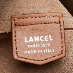 Lancel Camel Leather Shopper Tote