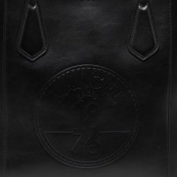 Lancel Black Leather Shopper Tote
