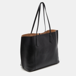 Lancel Black Leather Shopper Tote