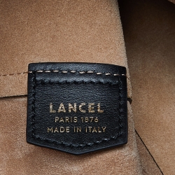 Lancel Black Leather Shopper Tote