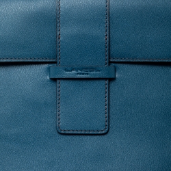 Pre Owned Lancel Blue Leather iPad Case