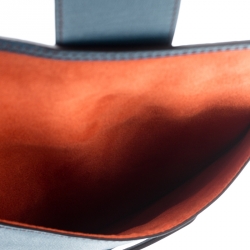 Pre Owned Lancel Blue Leather iPad Case