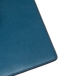 Pre Owned Lancel Blue Leather iPad Case