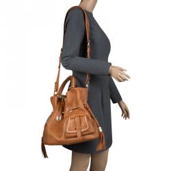 Pre Owned Lancel Brown Leather Premiere Flirt Shoulder Bag