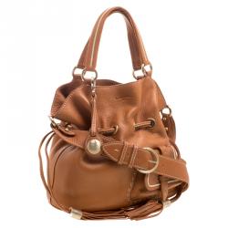 Pre Owned Lancel Brown Leather Premiere Flirt Shoulder Bag