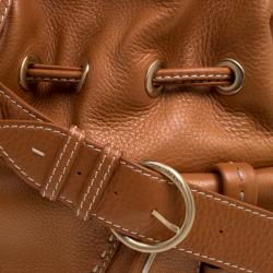 Pre Owned Lancel Brown Leather Premiere Flirt Shoulder Bag