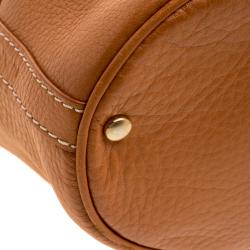 Pre Owned Lancel Brown Leather Premiere Flirt Shoulder Bag