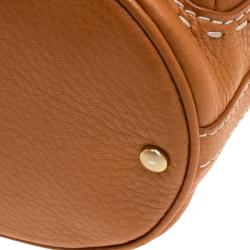 Pre Owned Lancel Brown Leather Premiere Flirt Shoulder Bag