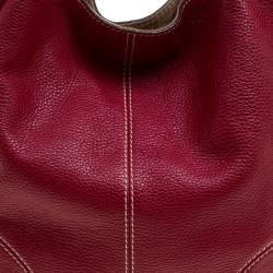 Pre Owned Lancel Red Leather French Flair Tote