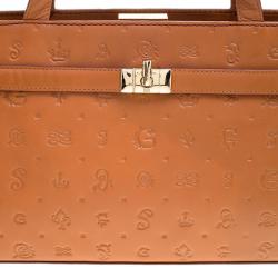 Pre Owned Lancel Brown Leather Dalisecret Bag