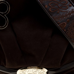 Pre Owned Lancel Brown Suede and Leather Le Brigitte Bardot Hobo