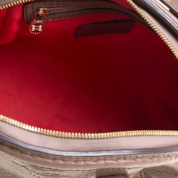 Pre Owned Lancel Brown Leather La Charmeuse Top Handle Bag