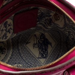 Lancel Pink Leather La Charmeuse Top Handle Bag
