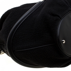 Pre Owned Lancel Black Fabric and Leather Le Brigitte Bardot Hobo