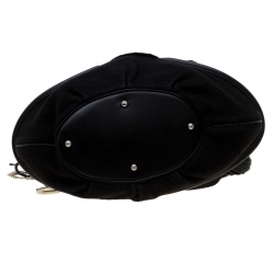 Pre Owned Lancel Black Fabric and Leather Le Brigitte Bardot Hobo