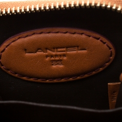 Lancel Brown Daligramme Leather Crossbody Bag