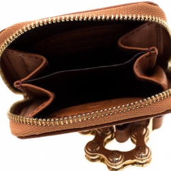 Lancel Brown Daligramme Leather Crossbody Bag
