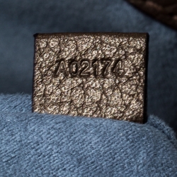 Pre Owned Lancel Dark Khaki Leather Premier Flirt Bucket Bag