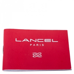 Lancel Red Leather Drawstring Bucket Bag
