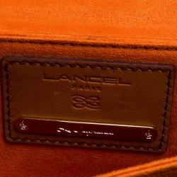 Pre Owned Lancel Brown Canvas Dalidol Shoulder Bag