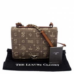 Pre Owned Lancel Brown Canvas Dalidol Shoulder Bag