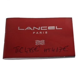 Pre Owned Lancel Black/Gold Leather Le Huit de Lancel Bucket Bag