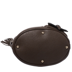 Pre Owned Lancel Brown Leather Premier Flirt Bucket Bag