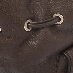 Pre Owned Lancel Brown Leather Premier Flirt Bucket Bag