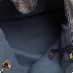 Pre Owned Lancel Metallic Brown Leather French Flair Tote