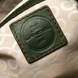 Pre Owned Lancel Green Croc Embossed Leather Premier Flirt Bucket Bag