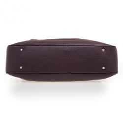 Lancel Purple Leather Top Handle Bag