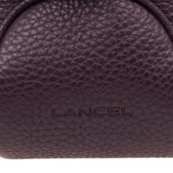 Lancel Purple Leather Top Handle Bag
