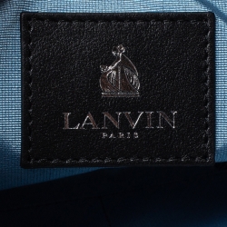 Pre Owned Lanvin Black Leather Chain Clutch