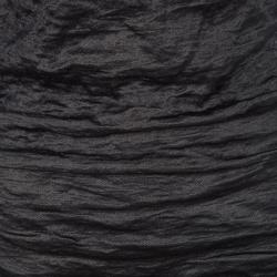 Pre Owned Lanvin Metallic Grey Textured Ruched Sleeveless Dress S