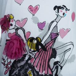Pre Owned Lanvin 120 Print Embellished T-Shirt M