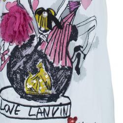 Pre Owned Lanvin 120 Print Embellished T-Shirt M