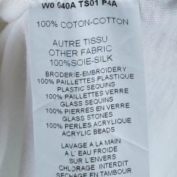 Pre Owned Lanvin 120 Print Embellished T-Shirt M