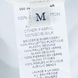 Pre Owned Lanvin 120 Print Embellished T-Shirt M