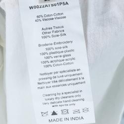 Pre Owned Lanvin Floral Embellished Short Dress L